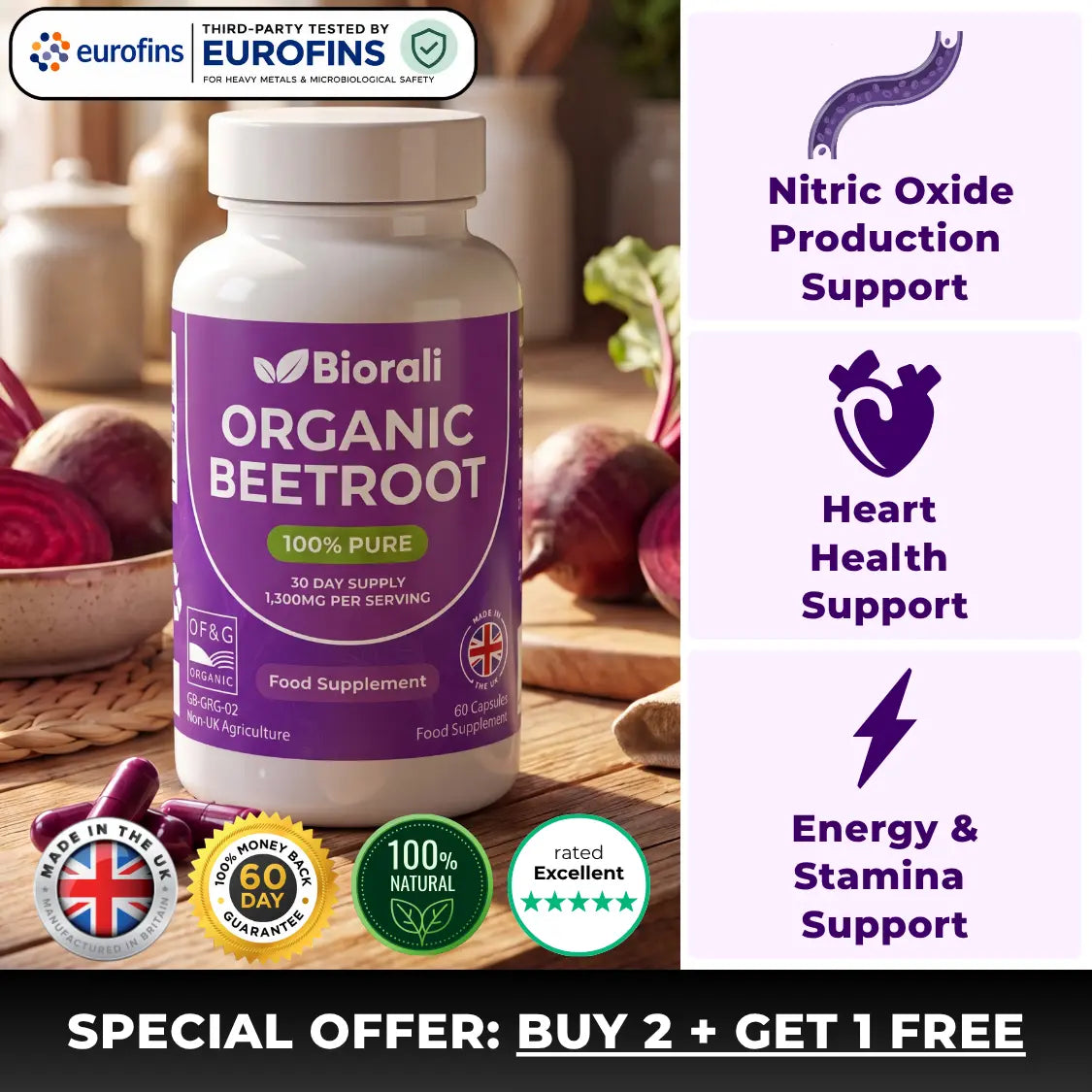 Biorali Organic Beetroot Capsules