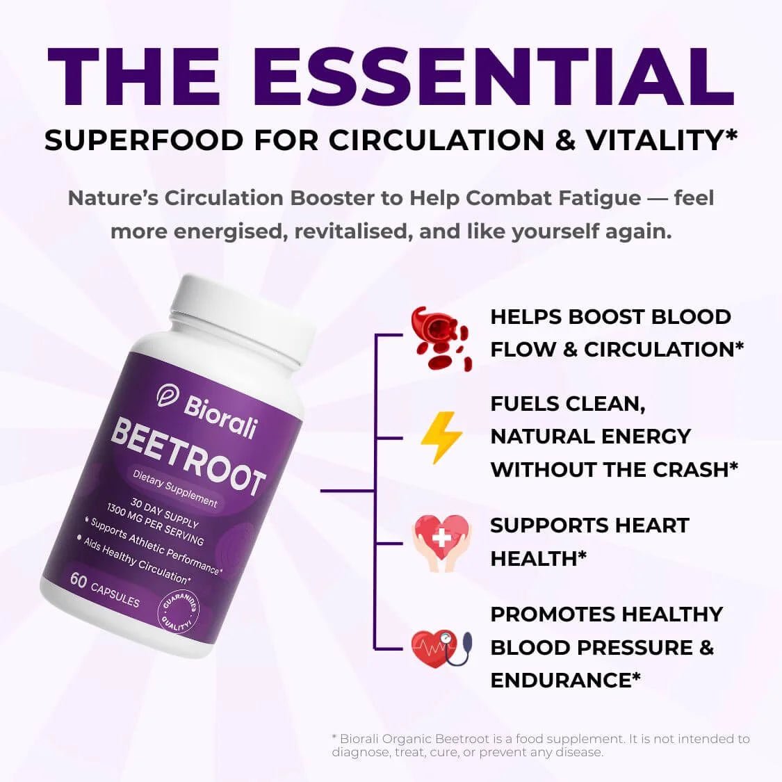 Biorali Organic Beetroot Capsules - Biorali